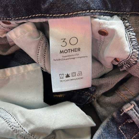MOTHER High Waisted Looker Jean Ankle Fray Close to the Edge Sz 30 - Picture 13 of 16
